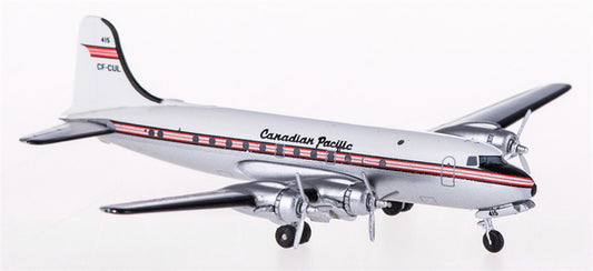 AeroClassics Canadian Pacific for Douglas DC-4 CF-CUL 1:400 Airplane Pre-built  Airliner Model Display