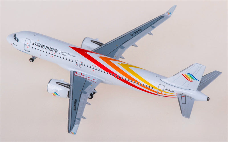 NG Models Colorful Guizhou Airlines for Airbus A320neo B-30AS 1:400 Airplane Pre-built  Airliner Model Display