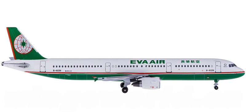 AeroClassics EVA Air for Airbus A321 B-16201 1:400 Aircraft Pre-built  Airliner Model Display