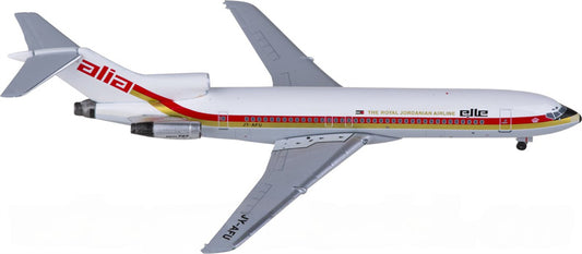 AeroClassics Royal Jordanian Airlines for Boeing 727-200 JY-AFU 1:400 Airplane Pre-built  Airliner Model Display