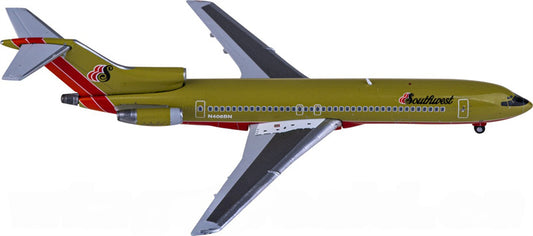 Geminijets Southwest Airlines for Boeing 727-200 N406BN 1:400 Airplane Pre-built  Airliner Model Display