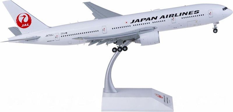 JC Wings Japan Airlines for Boeing 777-200ER JA702J Flaps Down 1:200 Airplane Pre-built Airliner Model Display