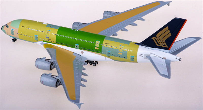 JC Wings Singapore Airlines for Airbus A380 F-WWSM 1:400 Airplane Pre-built  Airliner Model Display