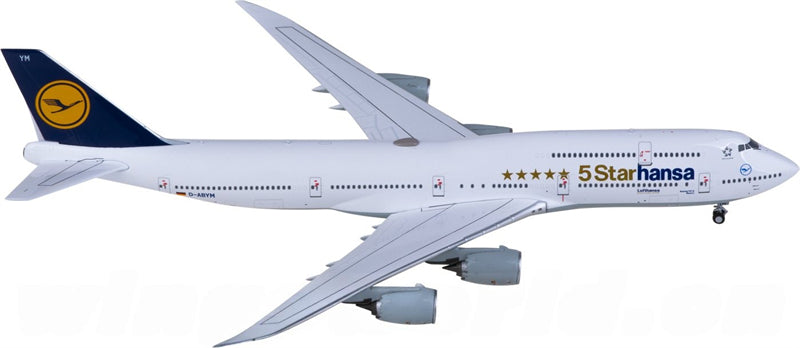 NG Models Lufthansa for Boeing 747-8 D-ABYM 1:400 Airplane Pre-built  Airliner Model Display