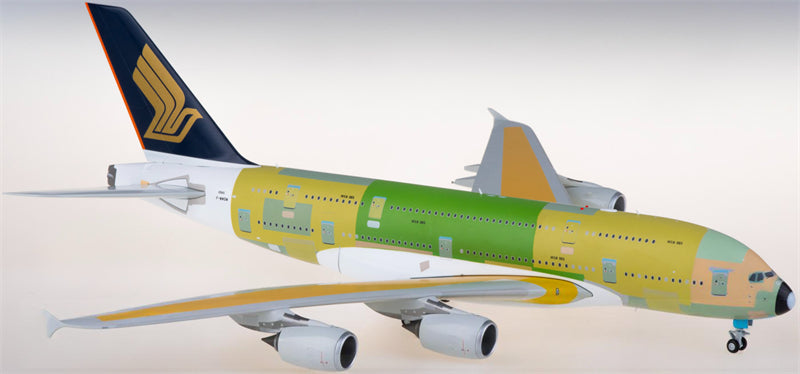 JC Wings Singapore Airlines for Airbus A380 F-WWSM 1:200 Airplane Pre-built Airliner Model Display