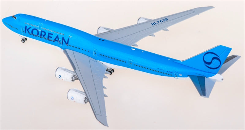 Hxmodels Korean Air for Boeing 747-8 HL7638 1:400 Airplane Pre-built  Airliner Model Display