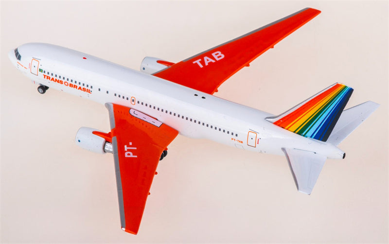 AeroClassics Trans Brazil for Boeing 767-200 PT-TAB 1:400 Airplane Pre-built  Airliner Model Display