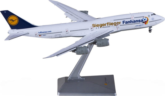 Hxmodels Lufthansa for Boeing 747-8 D-ABYI Flaps Down 1:400 Airplane Pre-built Airliner Model Display