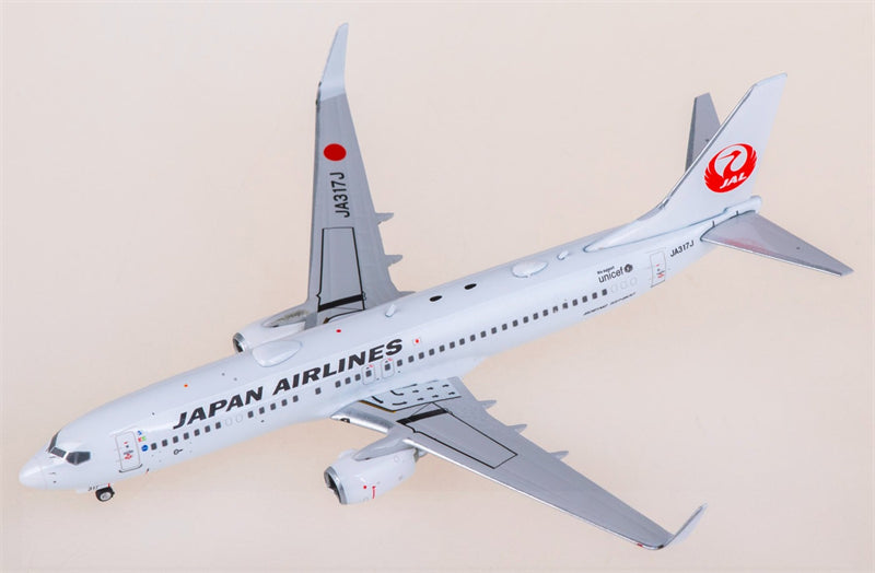 Phoenix Japan Airlines for Boeing 737-800 JA317J 1:400 Airplane Pre-built  Airliner Model Display