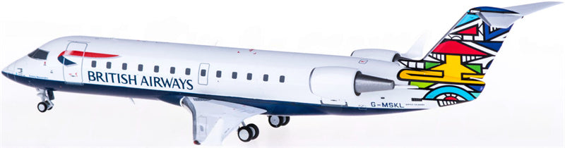 NG Models British Airways for Bombardier CRJ200LR G-MSKL 1:200 Airplane Pre-built  Airliner Model Display