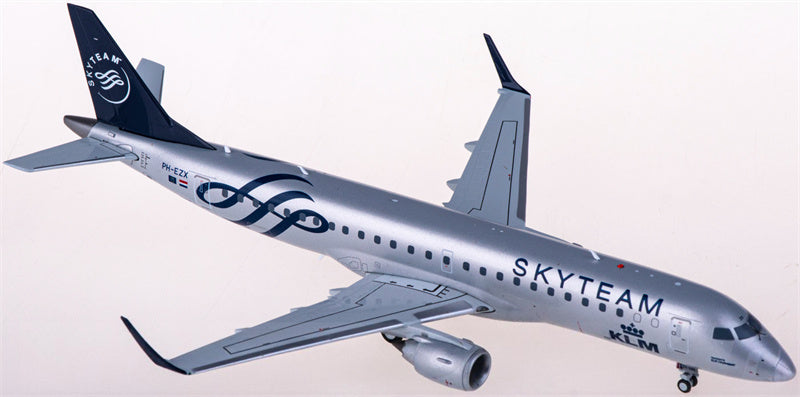 JC Wings KLM for Embraer ERJ-190-100STD PH-EZX Skyteam 1:200 Airplane Pre-built  Airliner Model Display