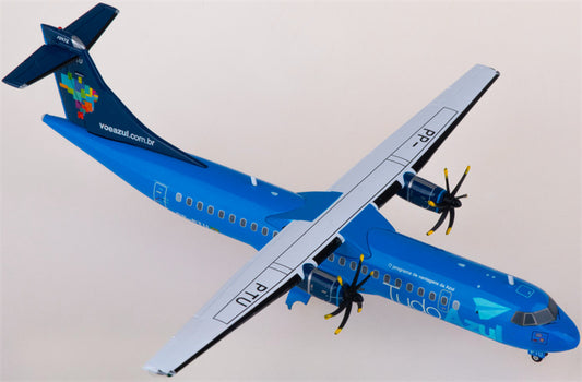 JC Wings Azul for ATR-72-500 PP-PTU 1:200 Airplane Pre-built  Airliner Model Display