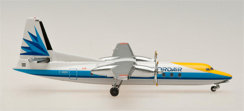 AeroClassics Nordair for Fokker F27 C-GNDH 1:400 Aircraft Pre-built  Airliner Model Display