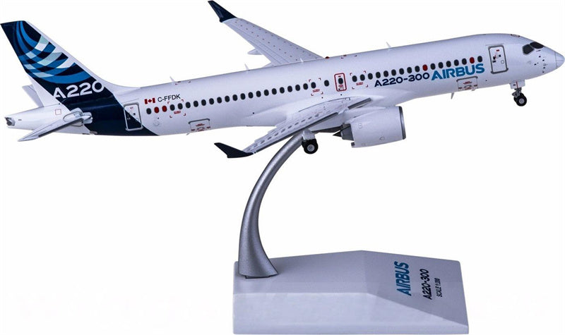 JC Wings Airbus A220-300 C-FFDK 1:200 Airplane Pre-built  Airliner Model Display