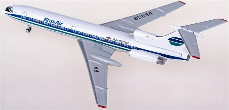 Phoenix Kras Air for Tupolev Tu-154M RA-85694 1:400 Airplan Pre-built  Airliner Model Display