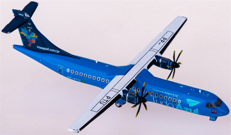 JC Wings Azul for ATR-72-500 PP-PTU 1:400 Airplane Pre-built  Airliner Model Display