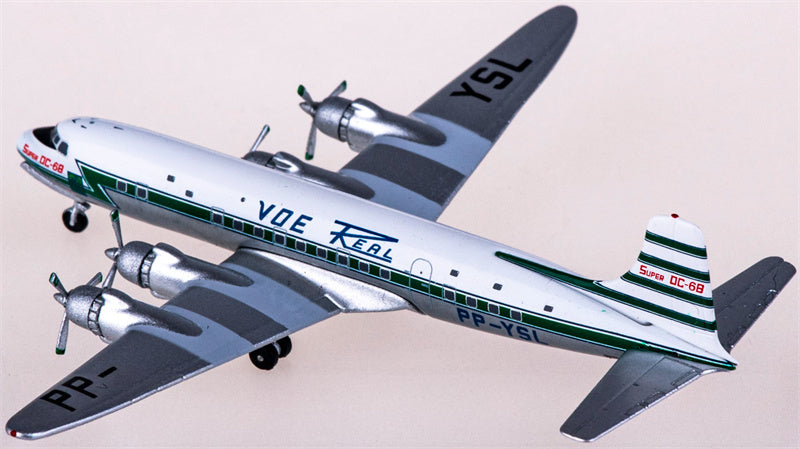 AeroClassics Real Transportes Aereos for Douglas DC-6 PP-YSL 1:400 Airplane Pre-built  Airliner Model Display