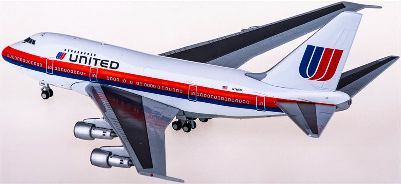 JC Wings United Airlines for Boeing 747SP N140UA 1:400 Airplane Pre-built  Airliner Model Display