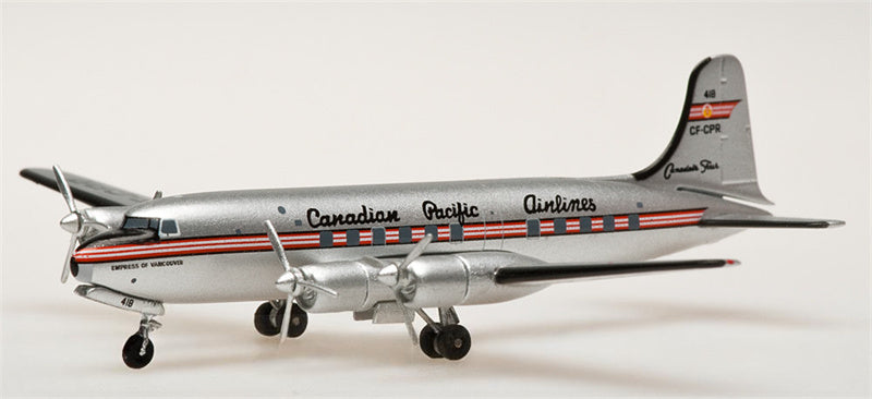 AeroClassics Canadian Pacific Airlines DC-4-M2 for North Star CF-CPR 1:400 Aircraft Pre-built  Airliner Model Display
