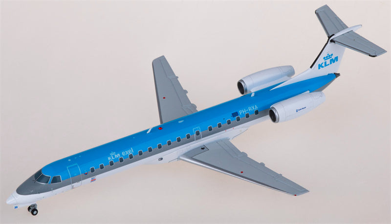 JC Wings KLM for Embraer ERJ-145 PH-RXA 1:200 Airplane Pre-built Airliner Model Display