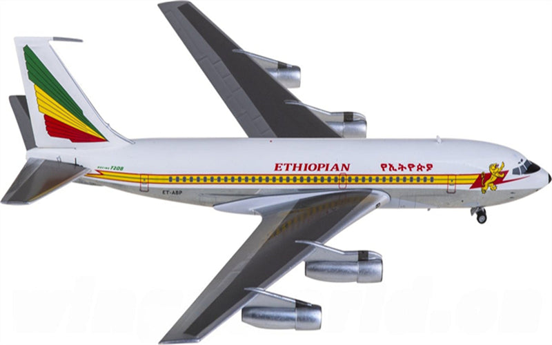AeroClassics Ethiopian Airlines for Boeing 720B ET-ABP 1:200 Airplane Pre-built  Airliner Model Display
