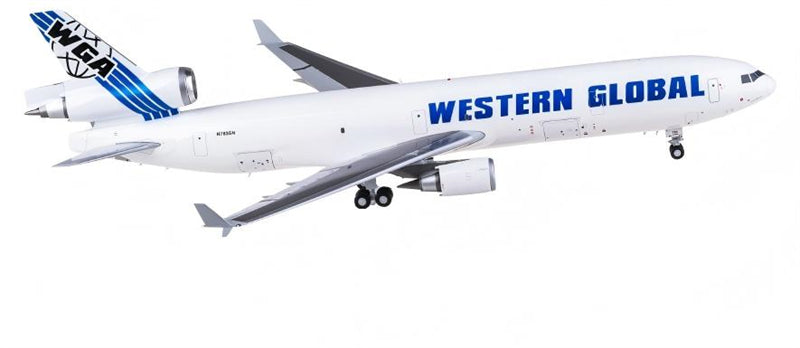 Geminijets Western Global Airlines for McDonnell Douglas MD-11F N783SN Interactive Series 1:200 Aircraft Pre-built  Airliner Model Display