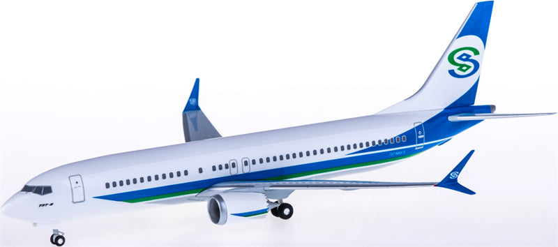 Hogan Minsheng Financial Leasing for Boeing 737 MAX 8 1:200 Airplane Airliner Model Display