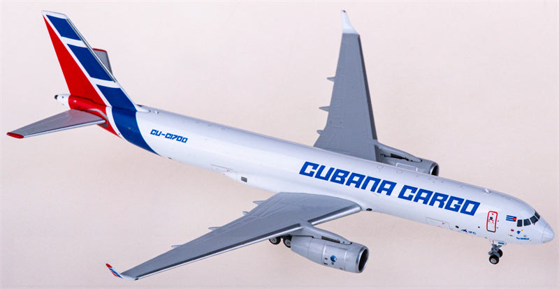 NG Models Cubana Cargo for Tupolev TU-204-100SE CU-C1700 1:400 Airplane Pre-built  Airliner Model Display