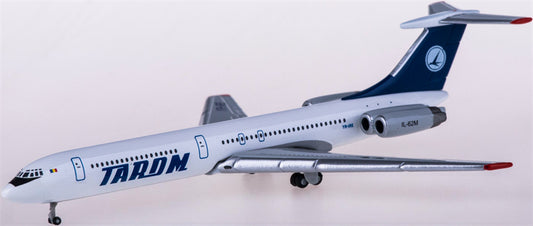 Herpa Tarom for Ilyushin IL-62M YR-IRE 1:500 Aircraft Pre-built  Airliner Model Display