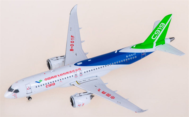 Phoenix COMAC C919 B-001F 1:400 Airplane Pre-built  Airliner Model Display