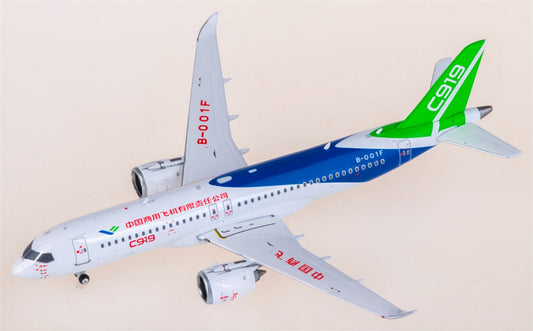 Phoenix COMAC C919 B-001F 1:400 Airplane Pre-built  Airliner Model Display