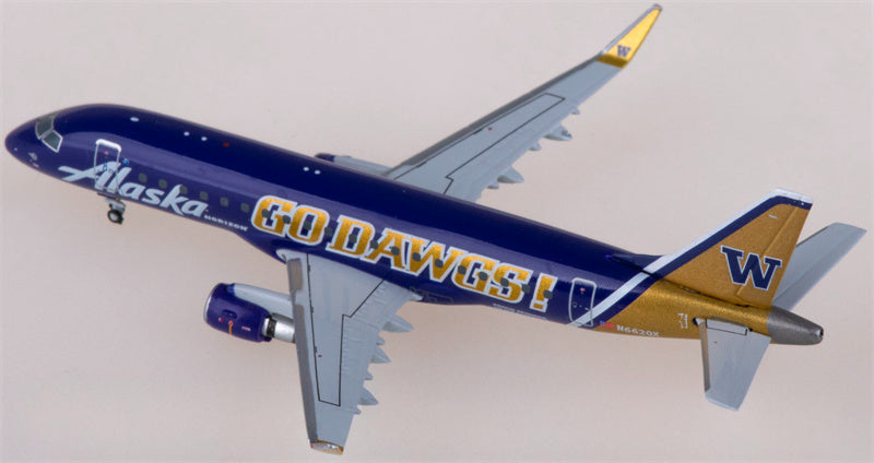 Geminijets Alaska Airlines for Embraer ERJ-175LR N662QX 1:400 Airplane Pre-built  Airliner Model Display