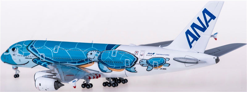 JC Wings ANA for Airbus A380 JA381A Lani 1:500 Airplane Pre-built  Airliner Model Display
