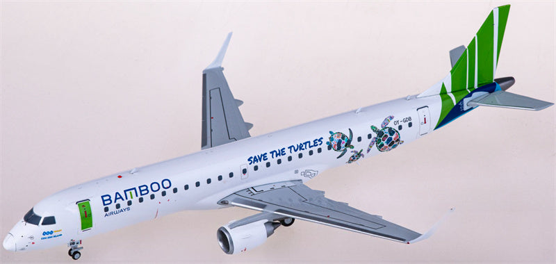 JC Wings Bamboo Airways for Embraer ERJ-190 OY-GDB 1:200 Airplane Pre-built  Airliner Model Display