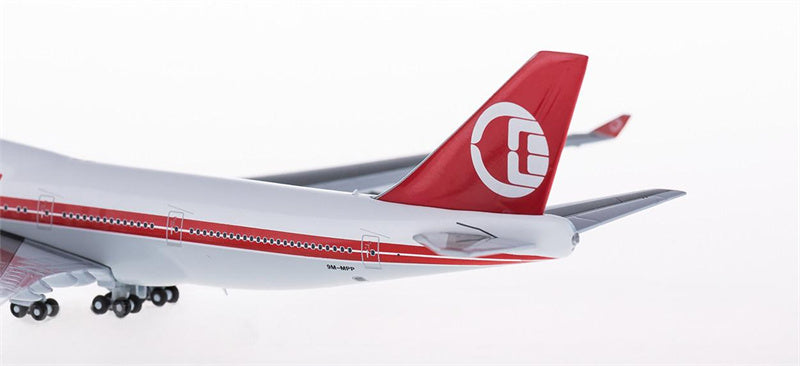 bigbird Malaysia Airlines for Boeing 747-400 9M-MPP Retro Livery 1:400 Airplane Pre-built  Airliner Model Display