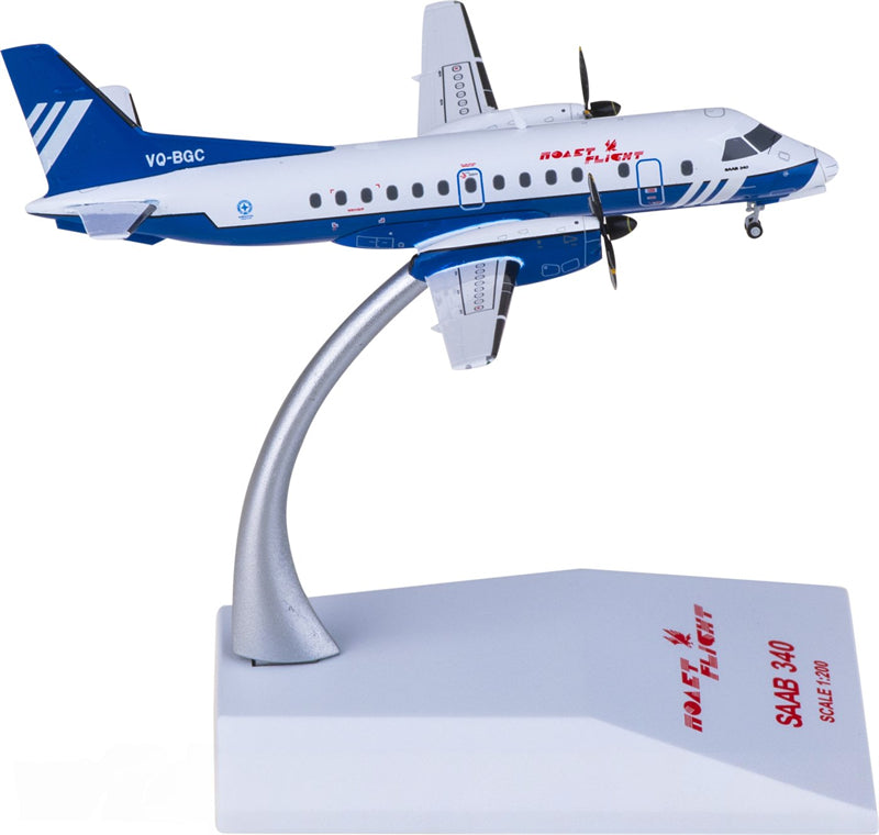 JC Wings Polet Flight for Saab 340B VQ-BGC 1:200 Airplane Pre-built Airliner Model Display