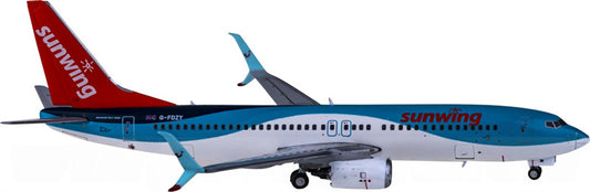 JC Wings Sunwing Airlines for Boeing 737-800 G-FDZY 1:400 Airplane Pre-built  Airliner Model Display