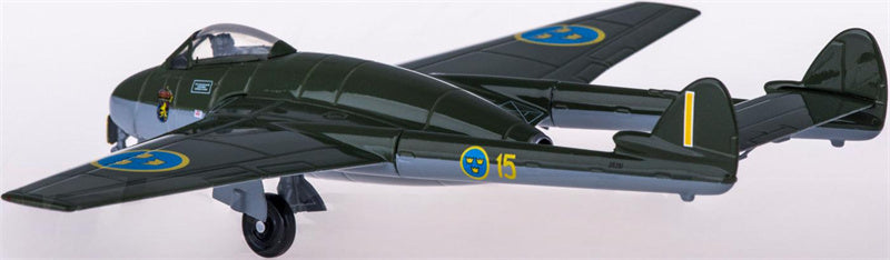 Herpa Swedish Air Force for de Havilland for Vampire 1:72 Aircraft Pre-built  Airliner Model Display