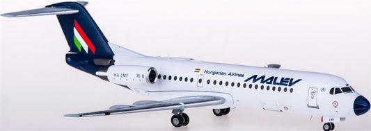 Herpa Malev for Fokker 70 HA-LMF 1:200 Aircraft Pre-built  Airliner Model Display