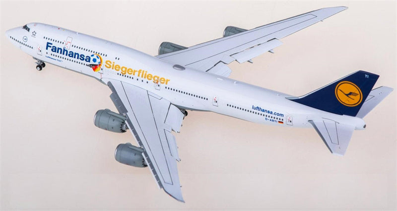 Hxmodels Lufthansa for Boeing 747-8 D-ABYI Flaps Down 1:400 Airplane Pre-built Airliner Model Display