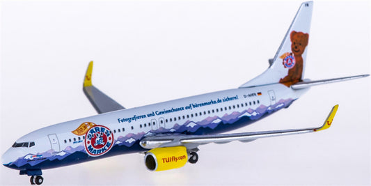 Herpa TUI Airways for Boeing 737-800 D-AHFR 100 Years 1:500 Airplane Pre-built  Airliner Model Display