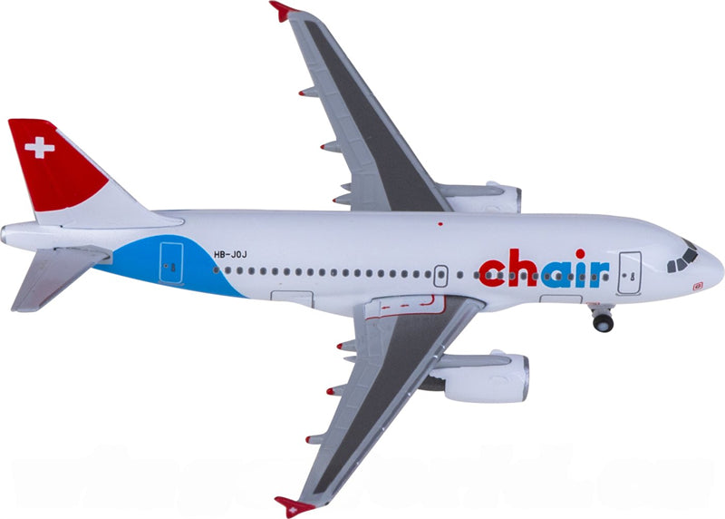 Herpa Chair Airlines for Airbus A319 HB-JOJ 1:500 Airplane Pre-built Airliner Model Display