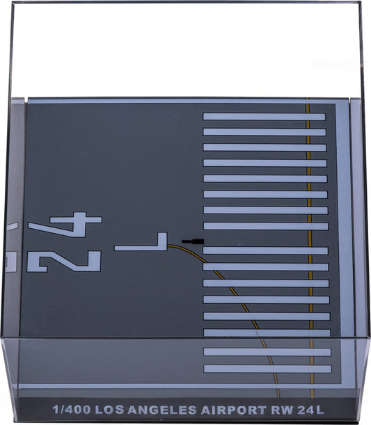 Fantasy Wings Runway Display Case for Los Angeles Airport for RWY 24L 1:400 Accessory Pre-built  Airliner Model Display