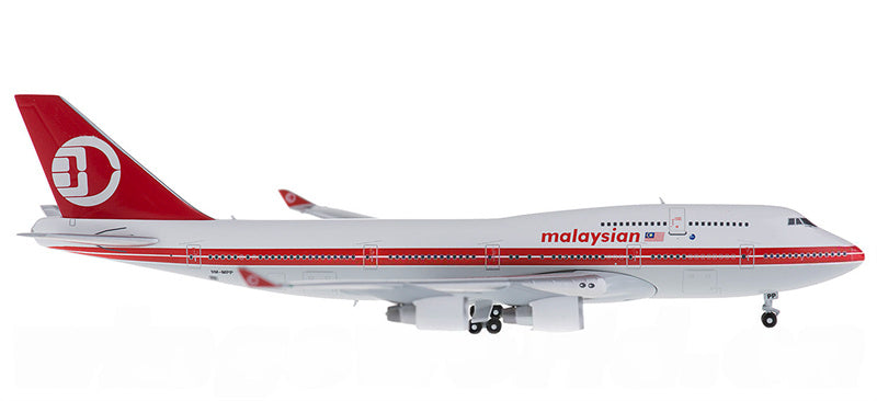 bigbird Malaysia Airlines for Boeing 747-400 9M-MPP Retro Livery 1:400 Airplane Pre-built  Airliner Model Display