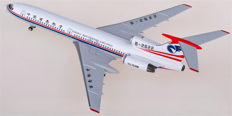 NG Models China Southwest Airlines for Tupolev TU-154M B-2622 1:400 Airplane Pre-built  Airliner Model Display