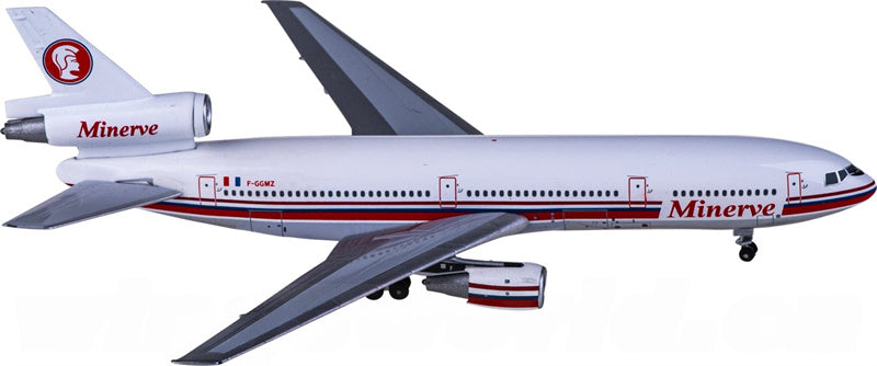 AeroClassics Minerve for McDonnell Douglas DC-10-30 F-GGMZ 1:400 Aircraft Pre-built  Airliner Model Display
