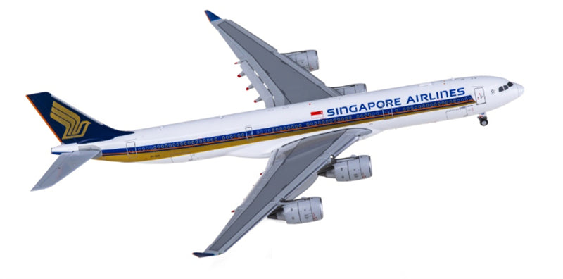 Hxmodels Singapore Airlines for Airbus A340-500 9V-SGD flaps down 1:400 Aircraft Pre-built  Airliner Model Display