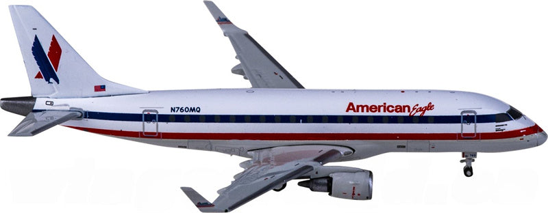 Geminijets American Eagle Airlines for Embraer ERJ-170-1000STD N760MQ 1:400 Airplane Pre-built  Airliner Model Display