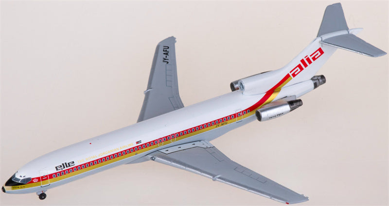 AeroClassics Royal Jordanian Airlines for Boeing 727-200 JY-AFU 1:400 Airplane Pre-built  Airliner Model Display