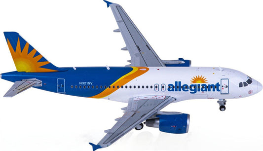 Geminijets Allegiant for Airbus A319 N321NV 1:400 Aircraft Pre-built  Airliner Model Display